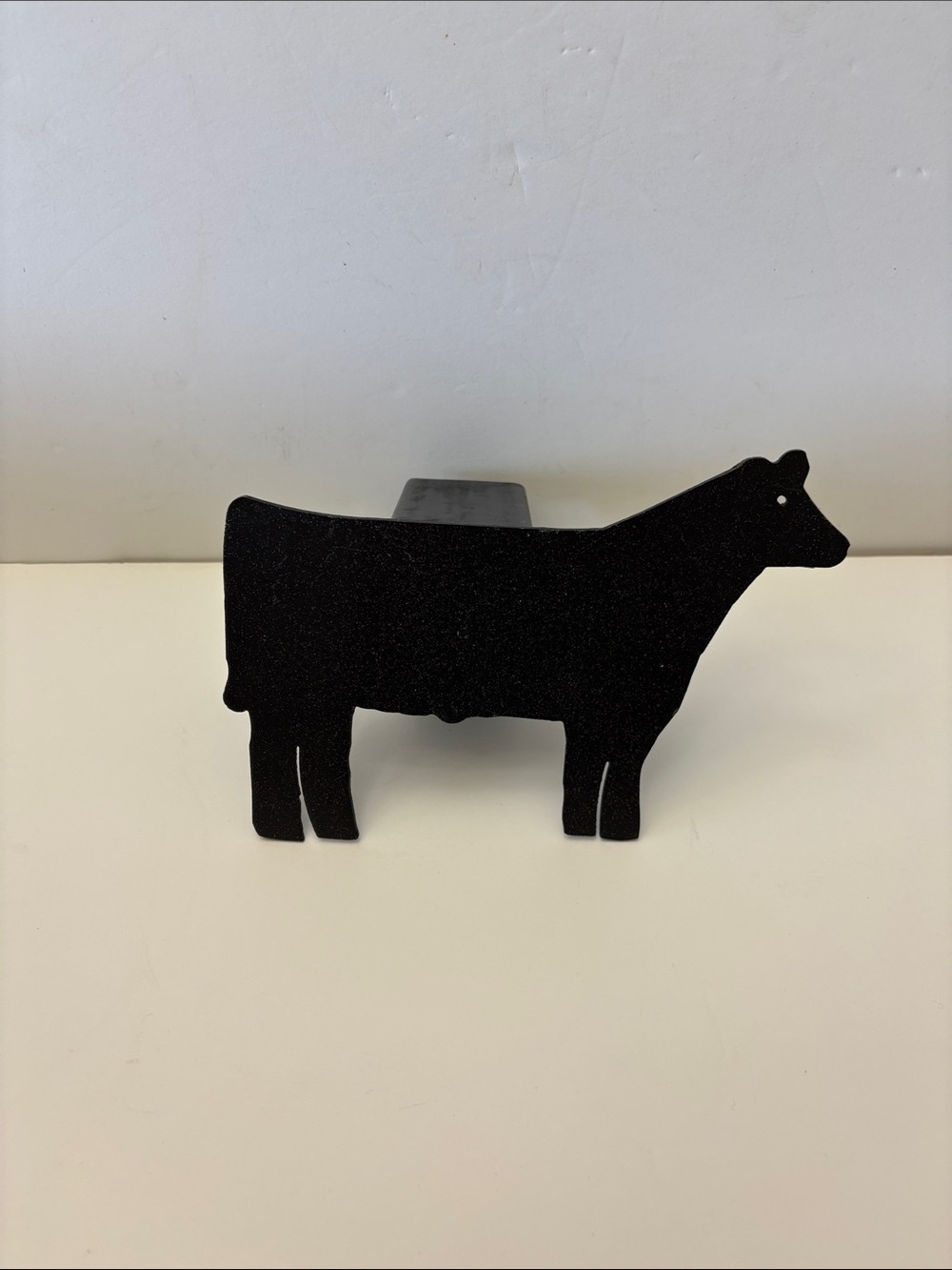 Black Cow Silhouette Trailer Hitch Cover 2”